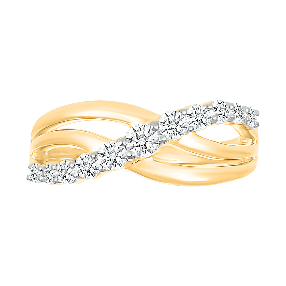 Intertwined Waevy Ring