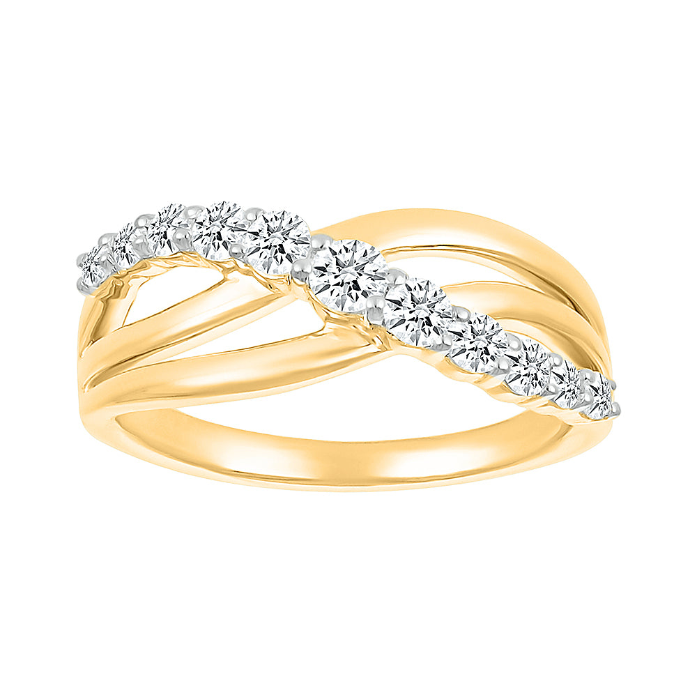 Intertwined Waevy Ring