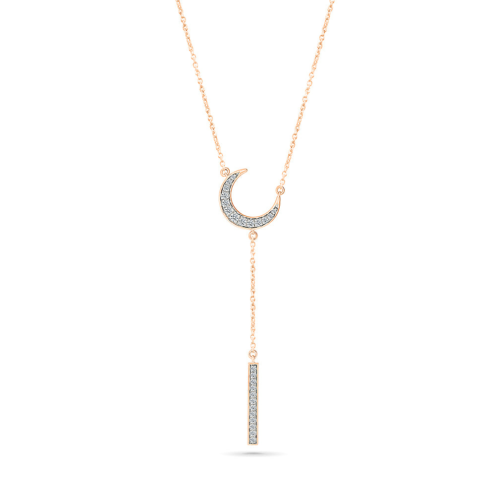 Crescent Moon Side Necklace