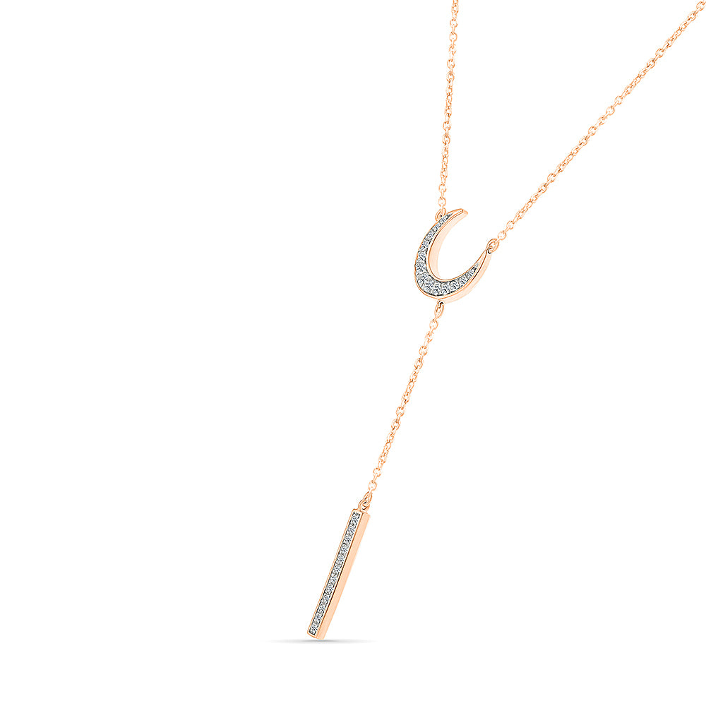 Crescent Moon Side Necklace