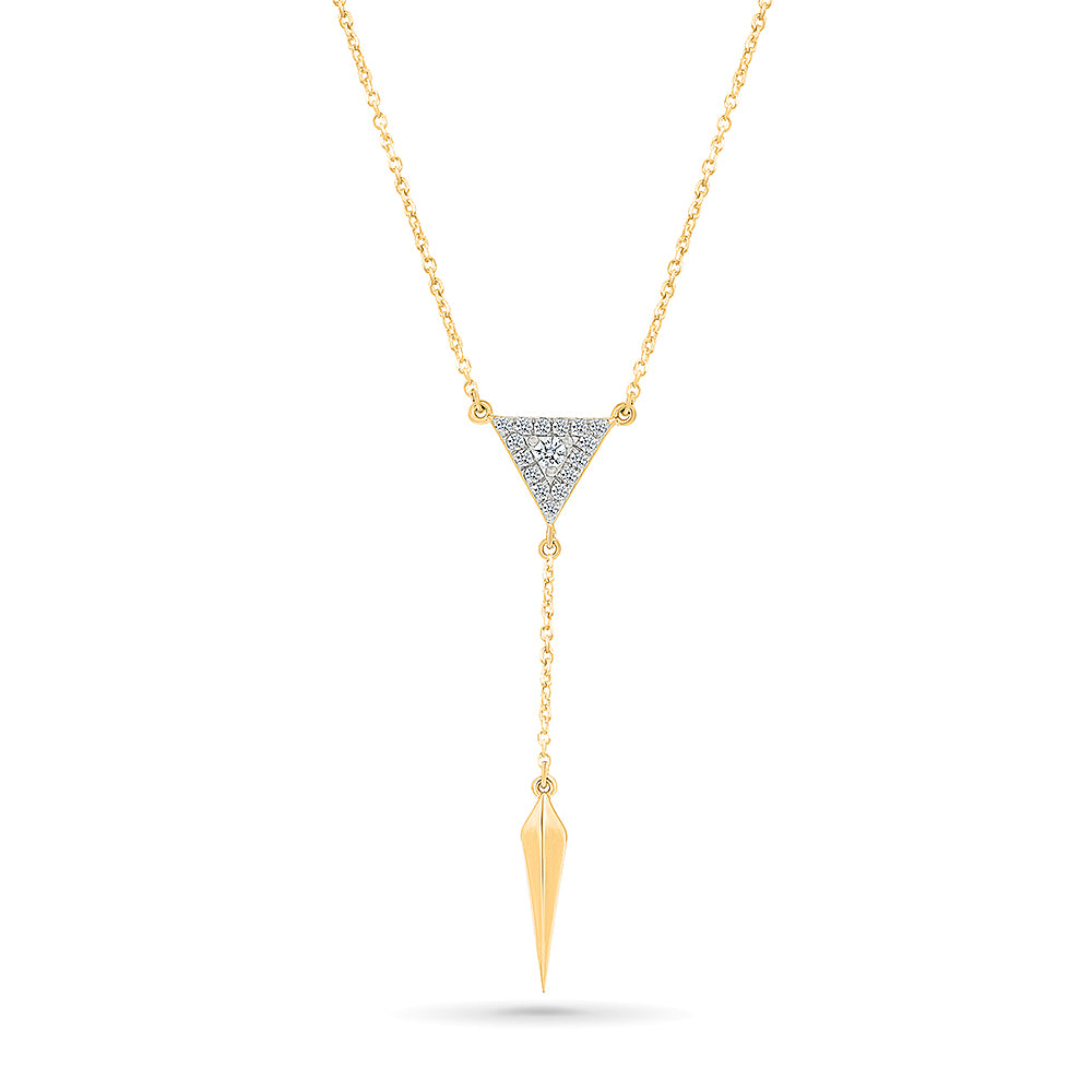 Trio "Y"Gold & Diamond Necklace