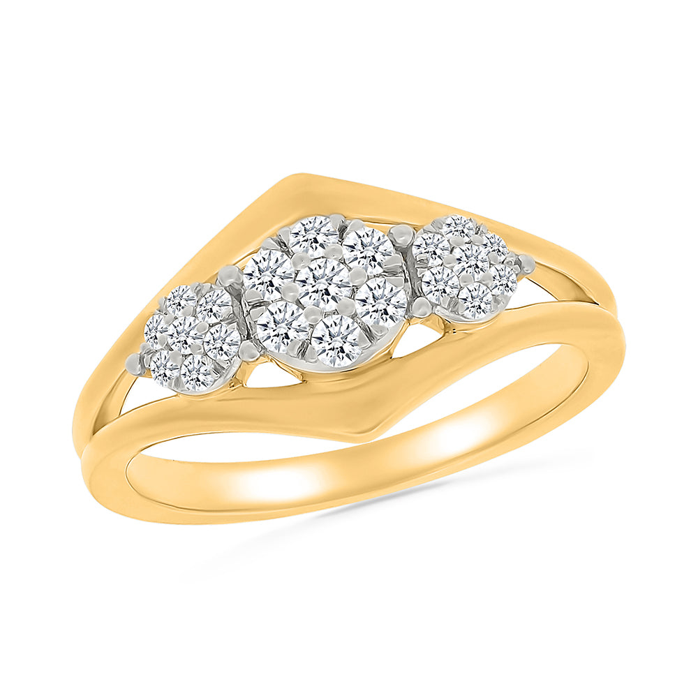 Flore Pure Gold & Diamond Ring