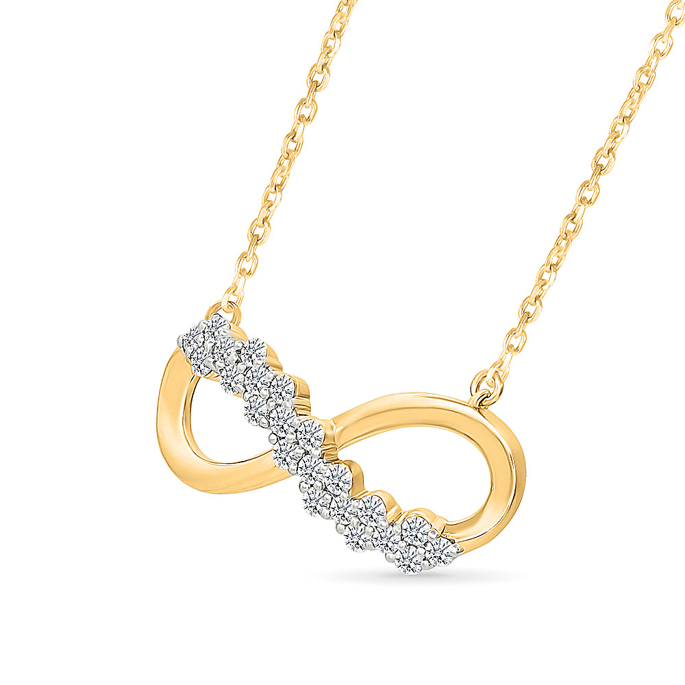 Gleam Infinity Gold & Diamond Necklace