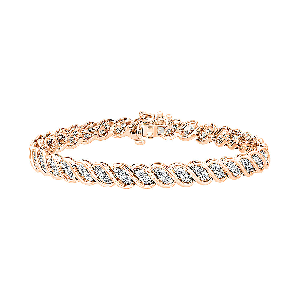 Sophia -"wisdom." Gold & Diamond Bracelet