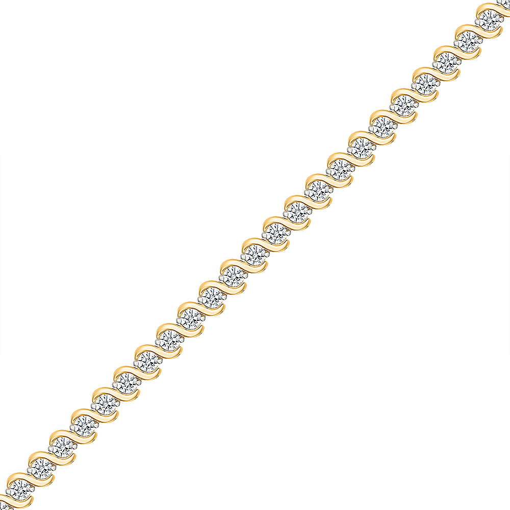 Aria Gold & Diamond Bracelet