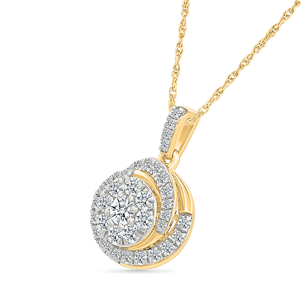 The Citran Gold & Diamond Pendant