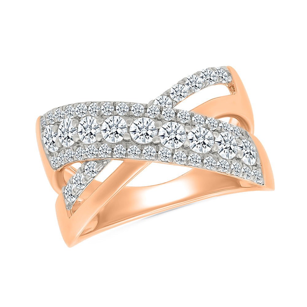 Twill Weaves Gold & Diamond Ring