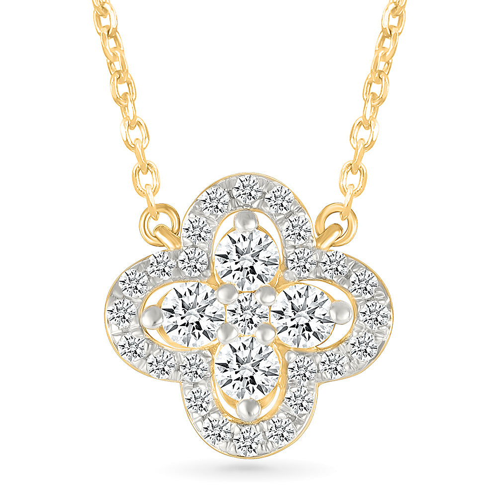 Burgeon Gold & Diamond Necklace