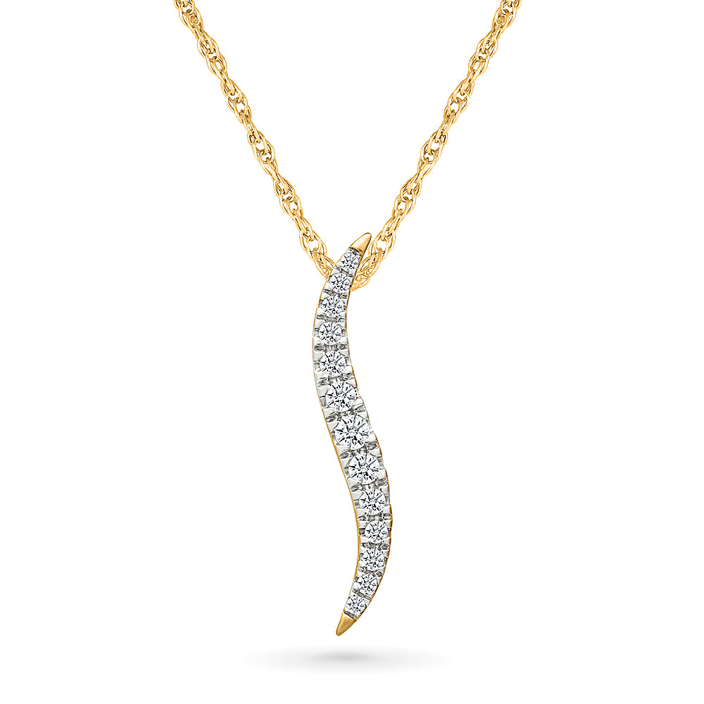 Devious Gold & Diamond Pendant