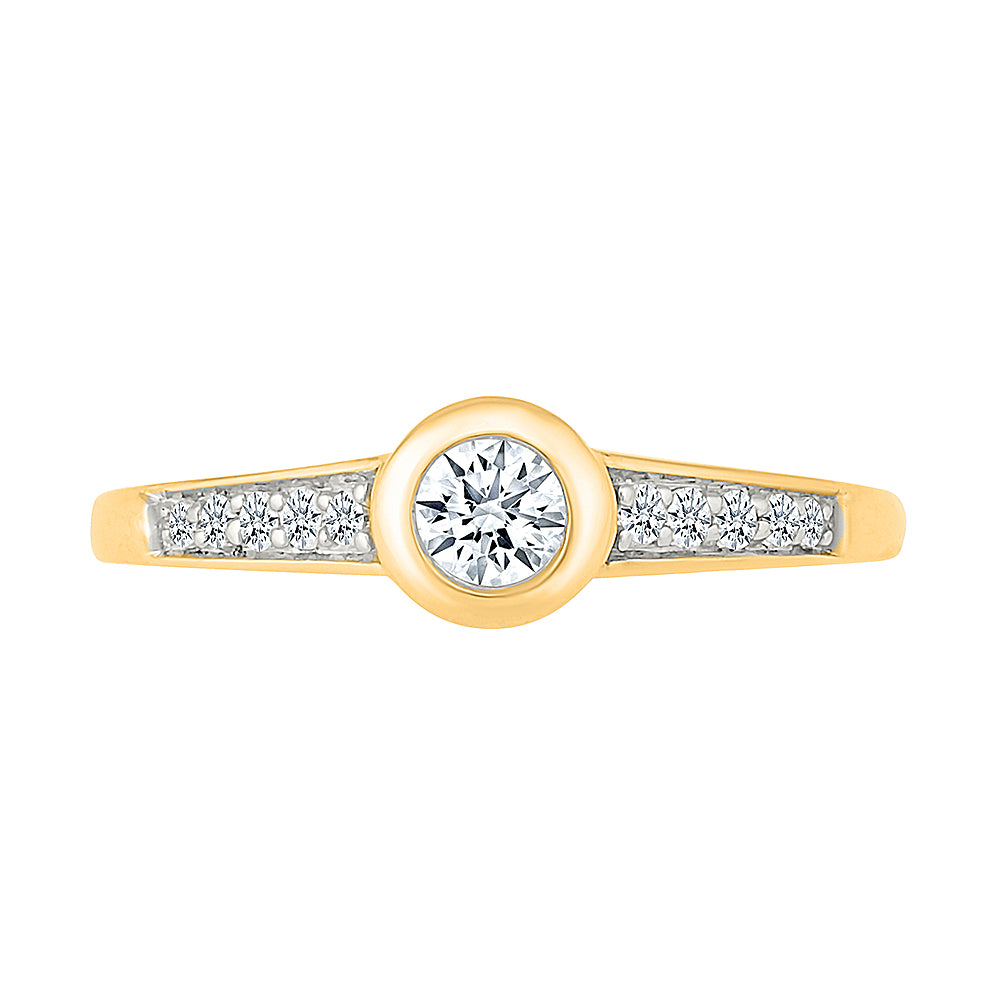 Princess Modern Gold & Diamond Ring