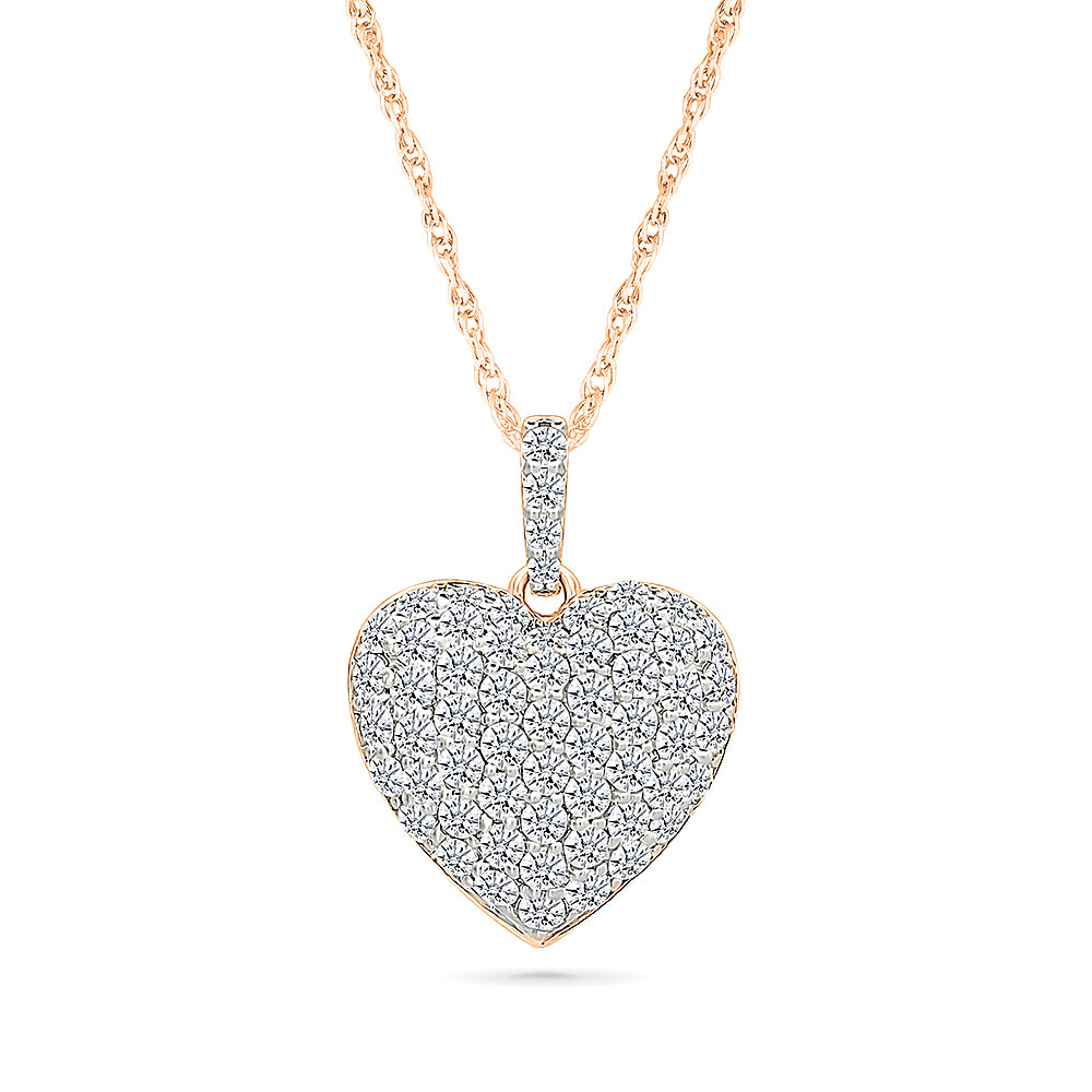 Radiant Heart Gold & Diamond Pendant