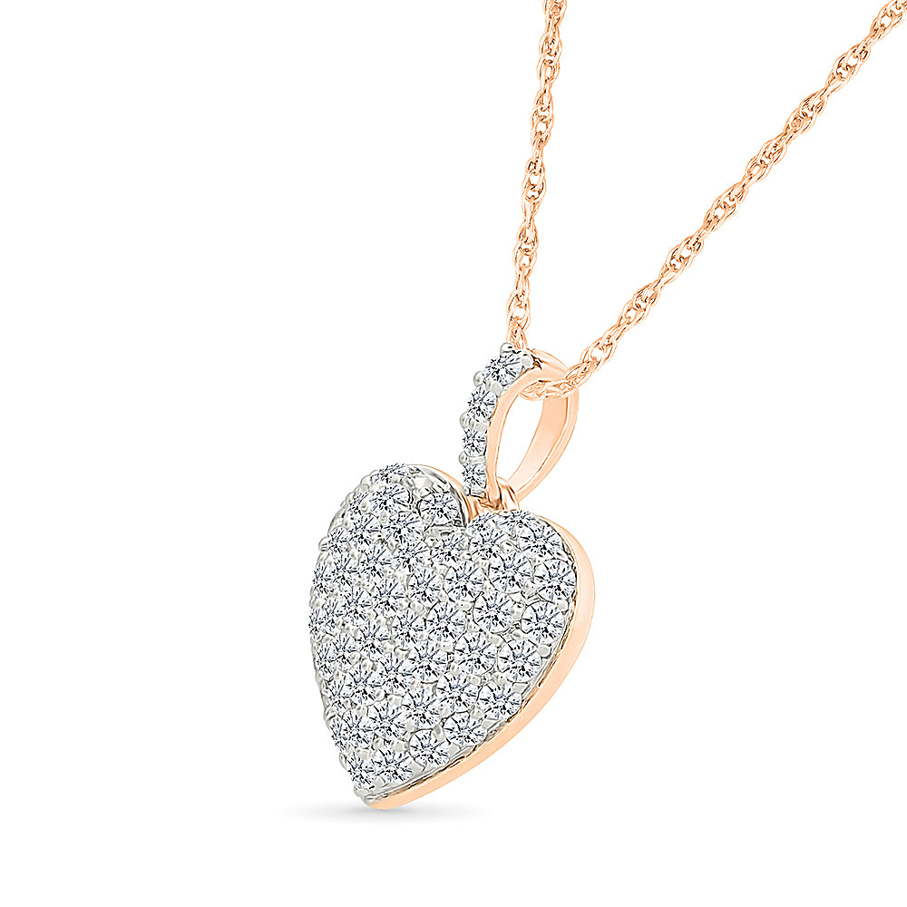 Radiant Heart Gold & Diamond Pendant