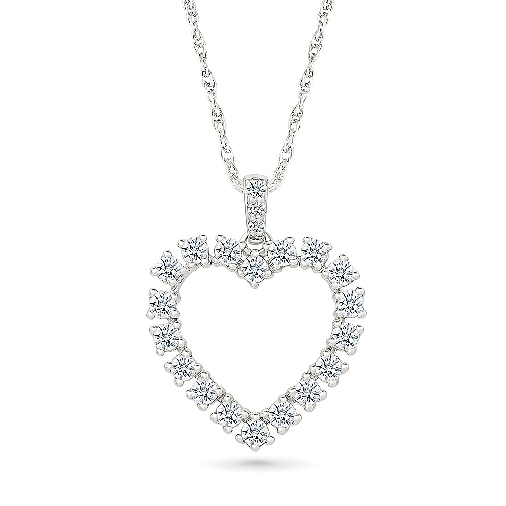 Sunshine Heart Gold & Diamond Pendant