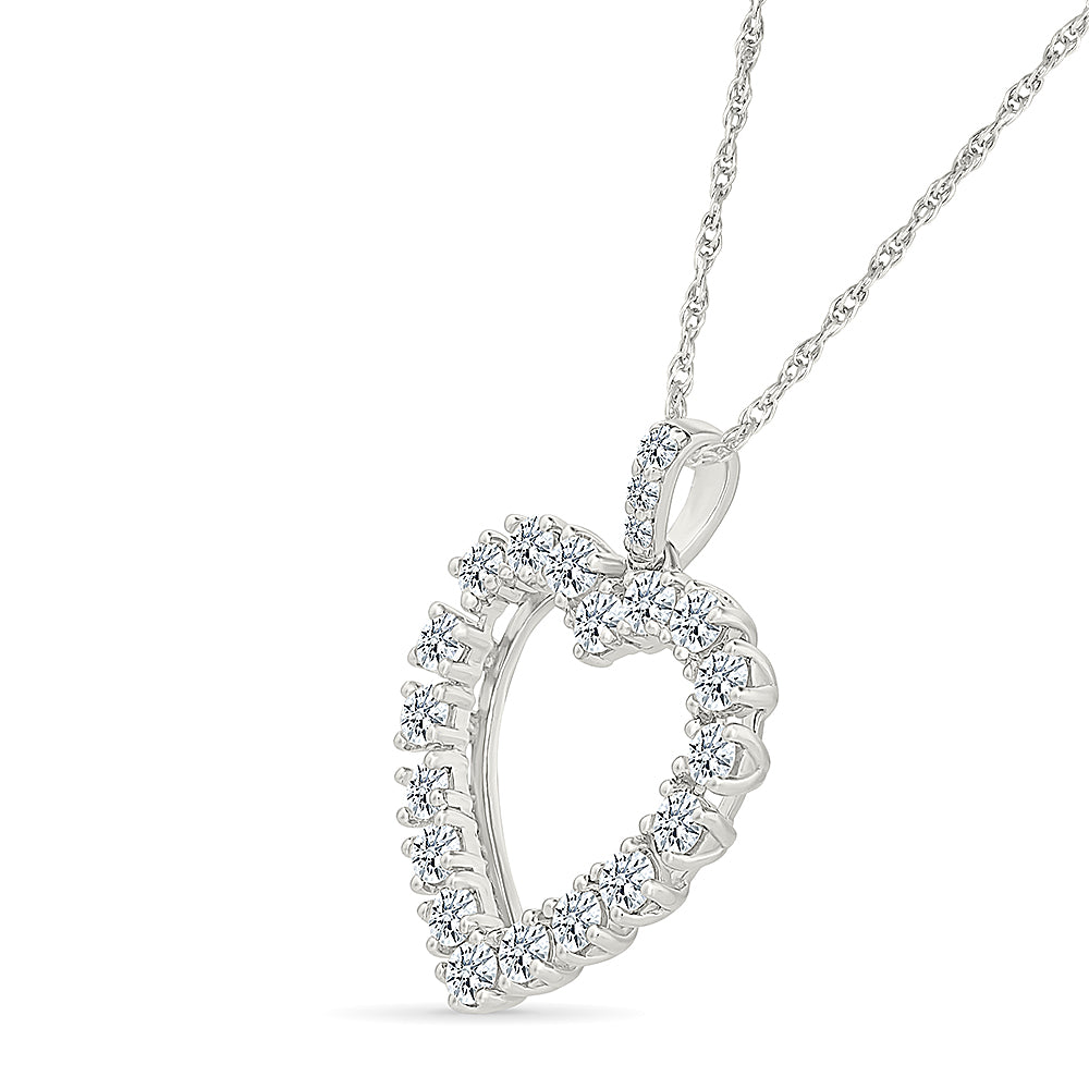 Sunshine Heart Gold & Diamond Pendant