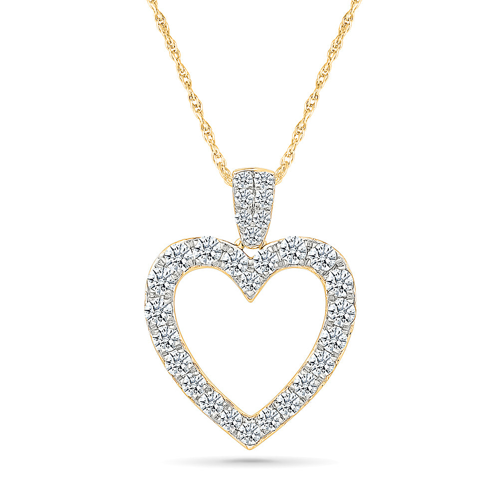 Glimmer Heart Diamond Pendant