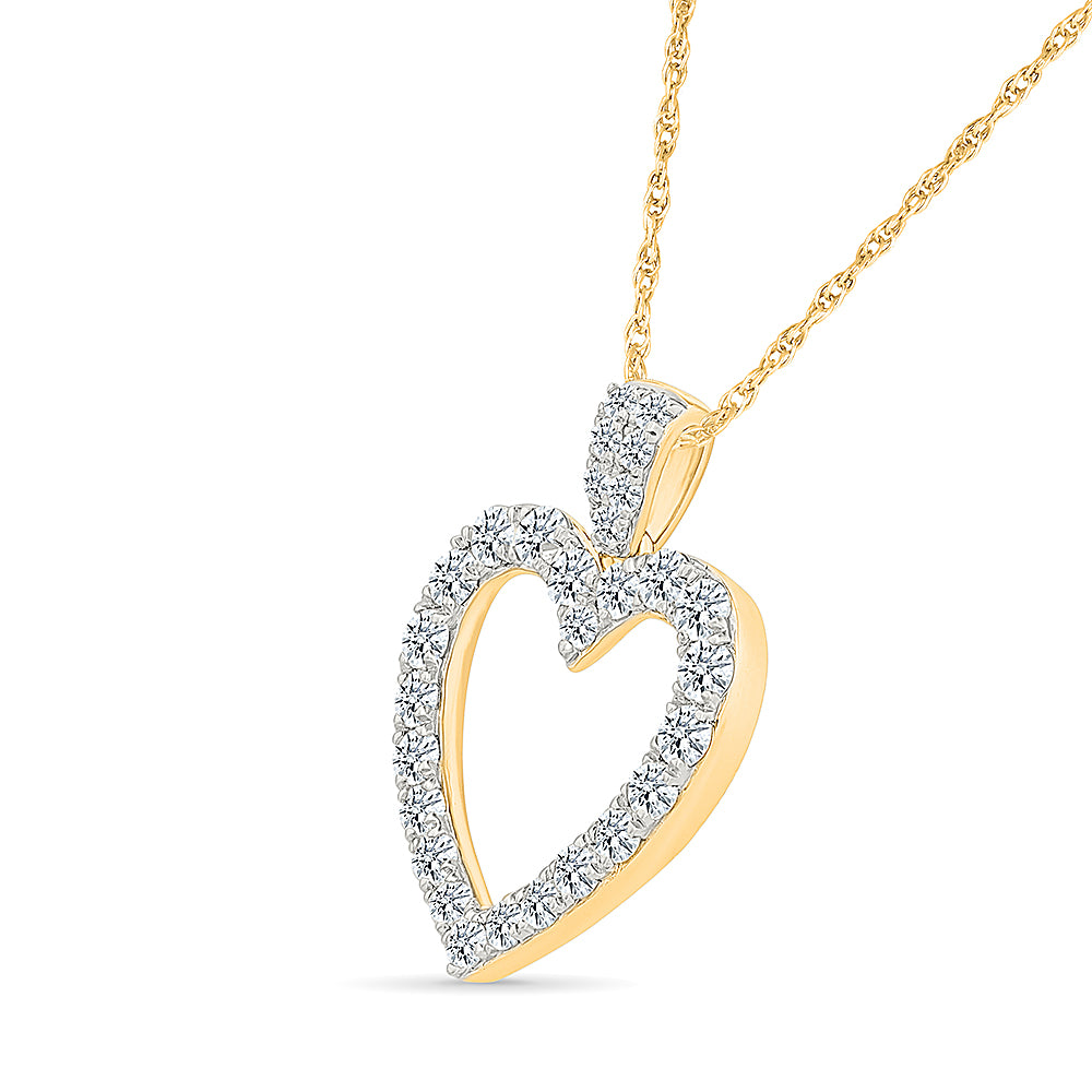 Glimmer Heart Diamond Pendant