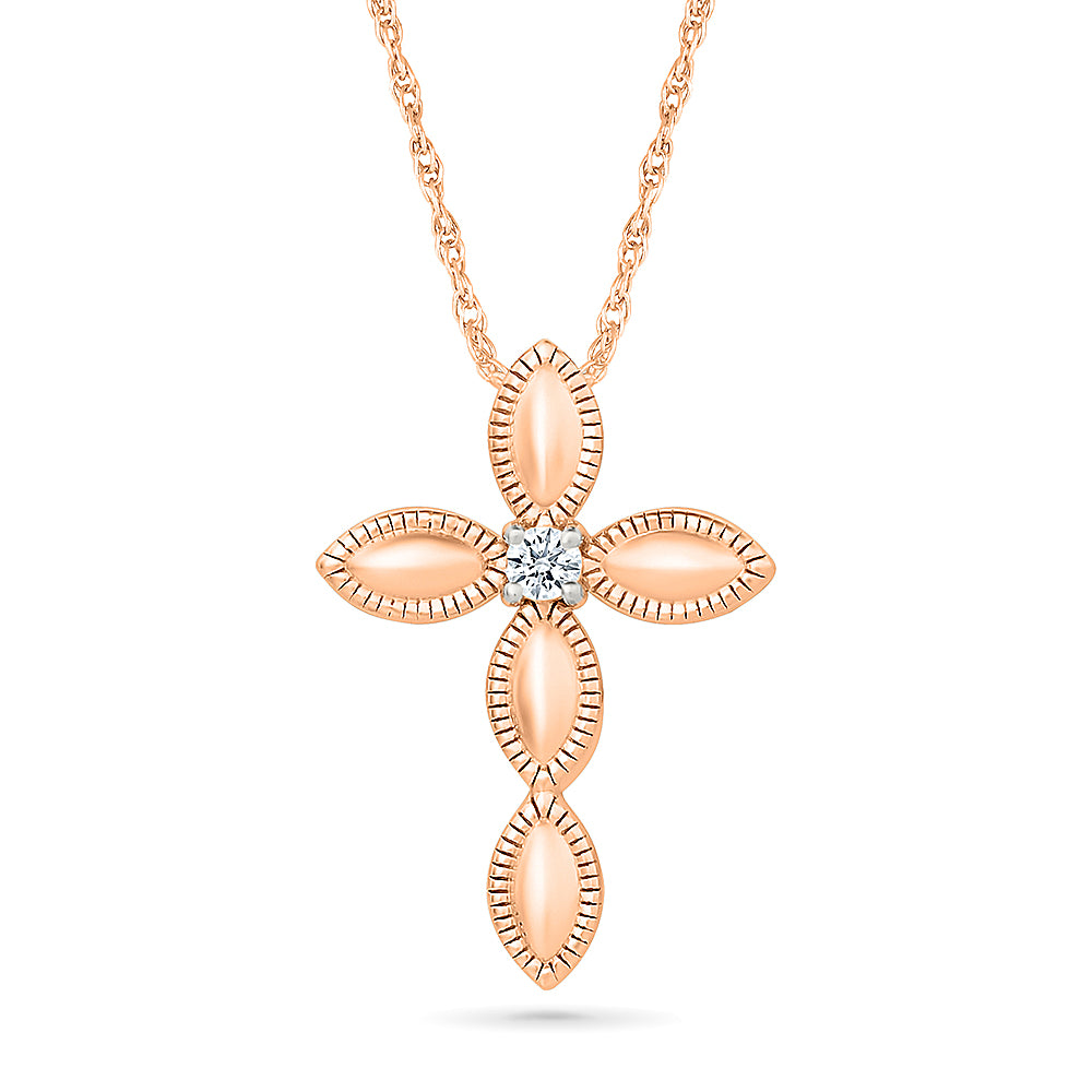 Frill Design Diamond Pendant