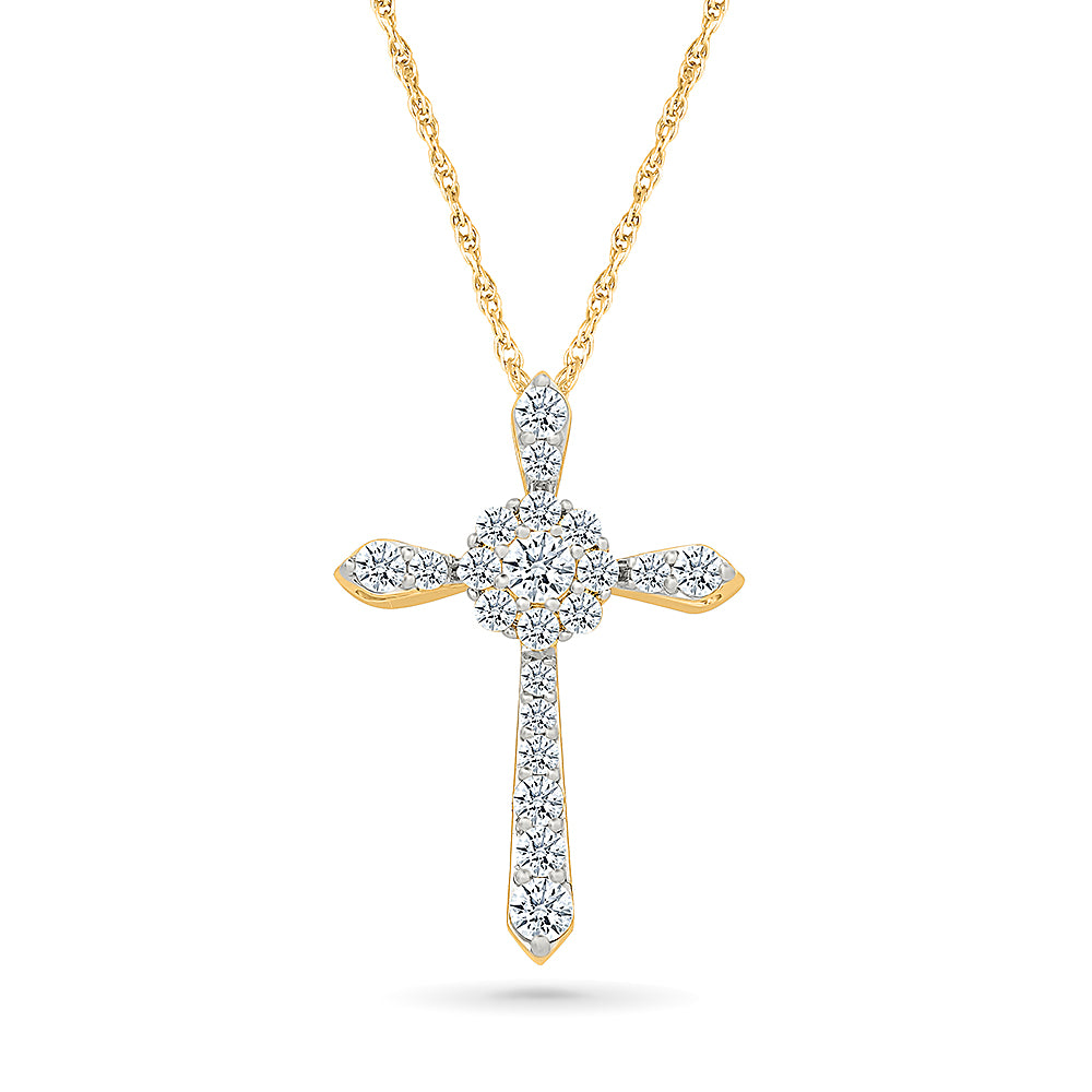 Opulent Cross Elegance Pendant