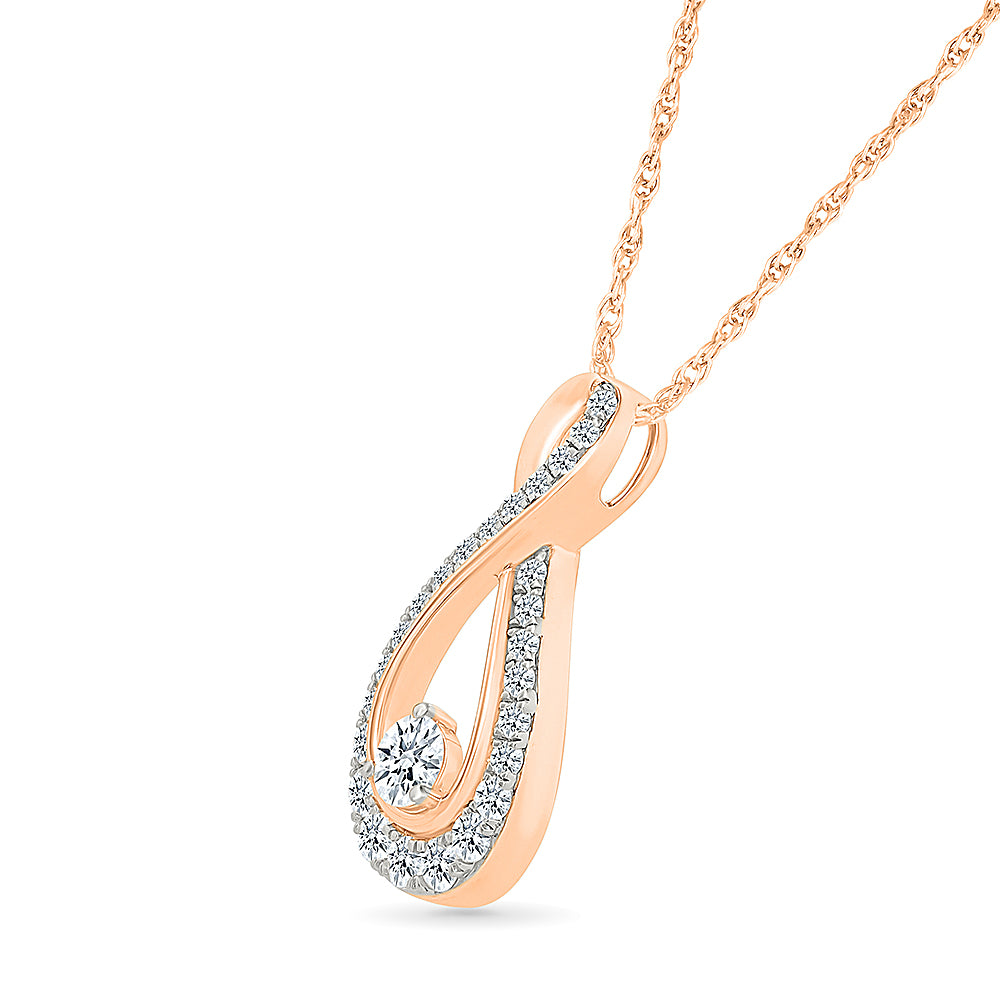 Infinity Gold & Diamond Pendant