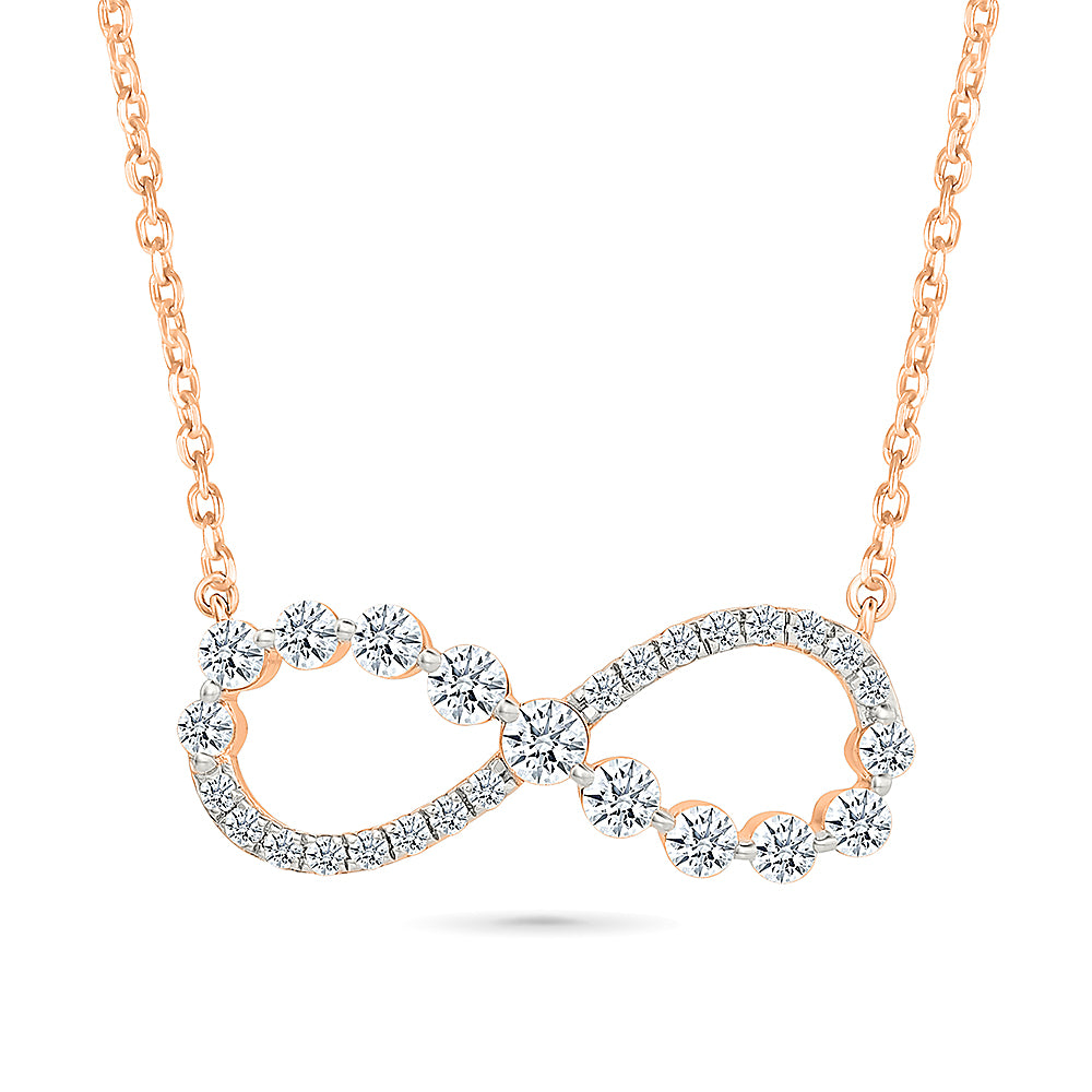 Infinity  Love Diamond Necklace