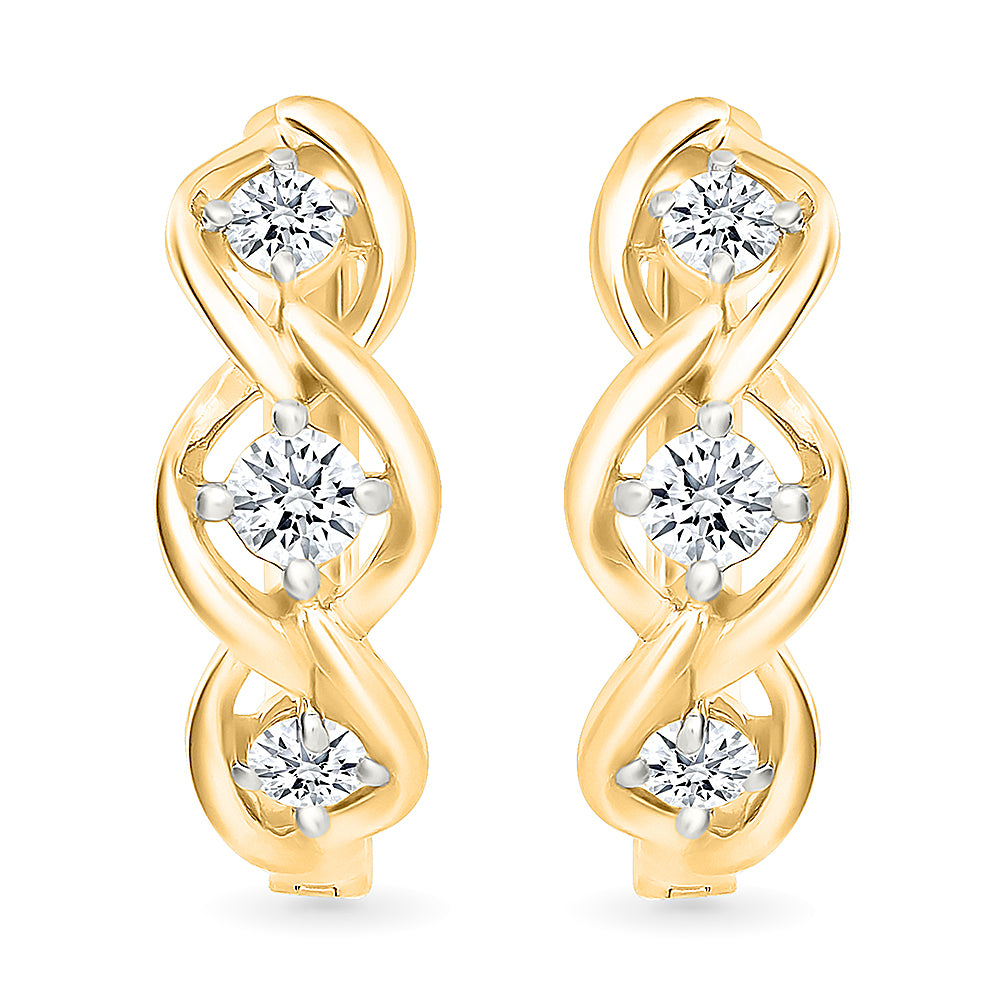 Tasharis  Gold & Diamond Earring