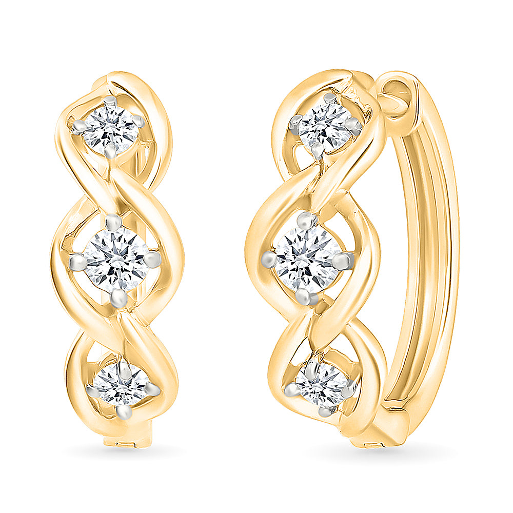 Tasharis  Gold & Diamond Earring