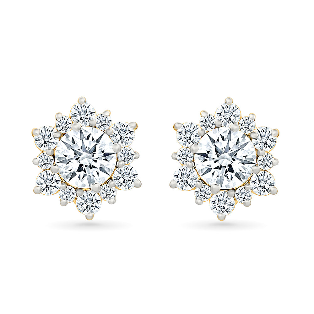 Daisy Gold & Diamond Earrings