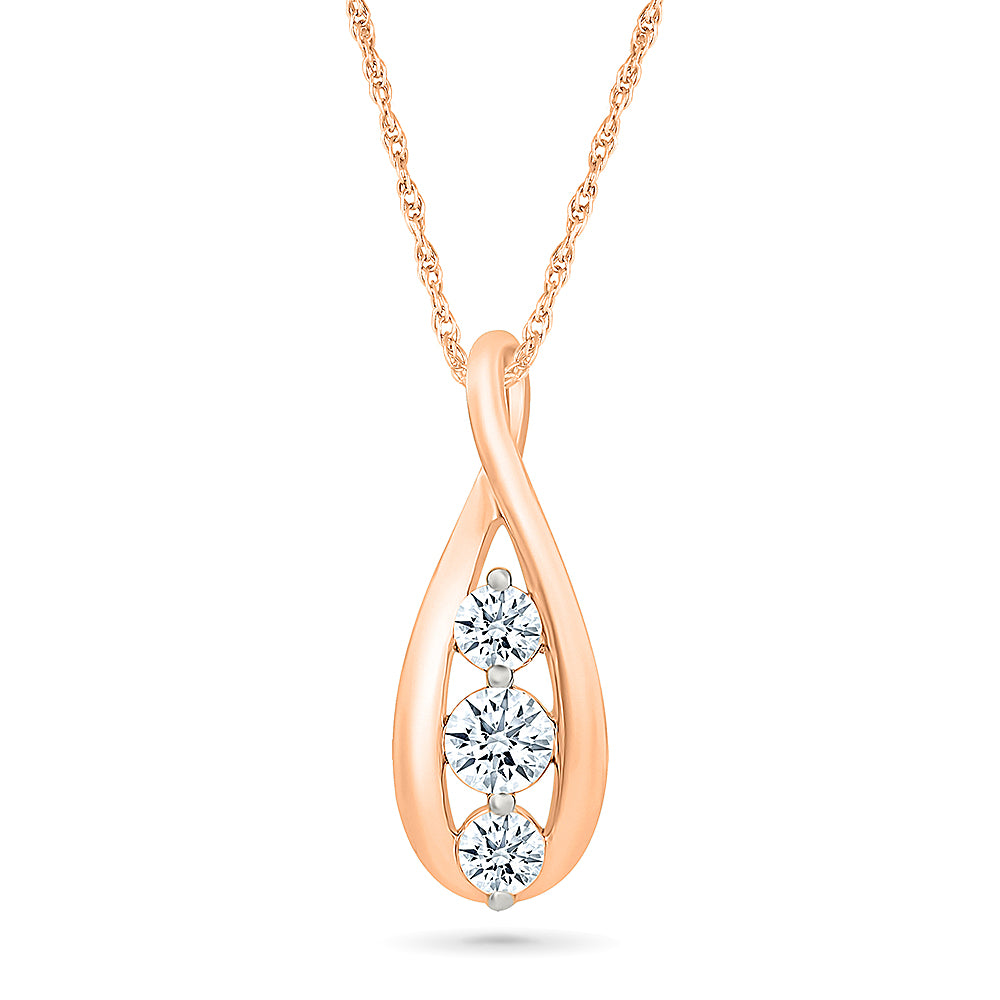 Fancy Infinity Diamond Pendant