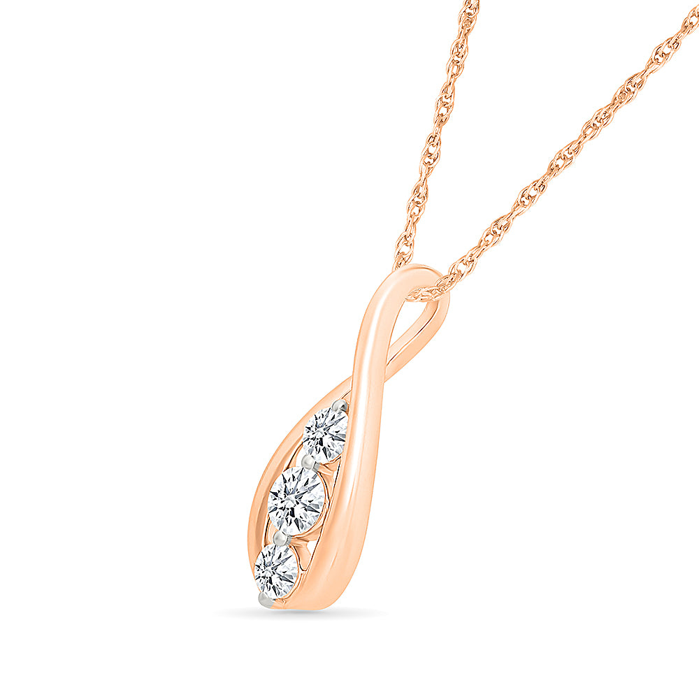 Fancy Infinity Diamond Pendant