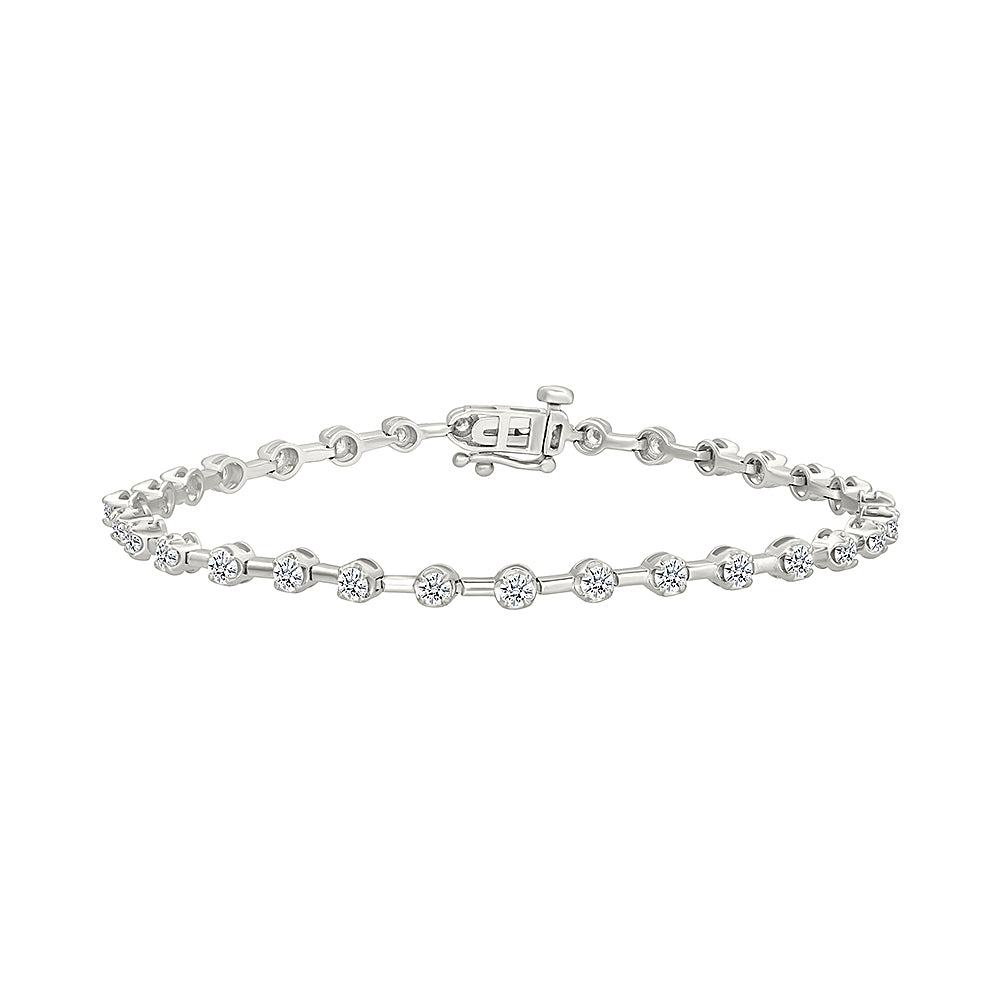 Charlotte -"petite." Gold & Diamond Bracelet