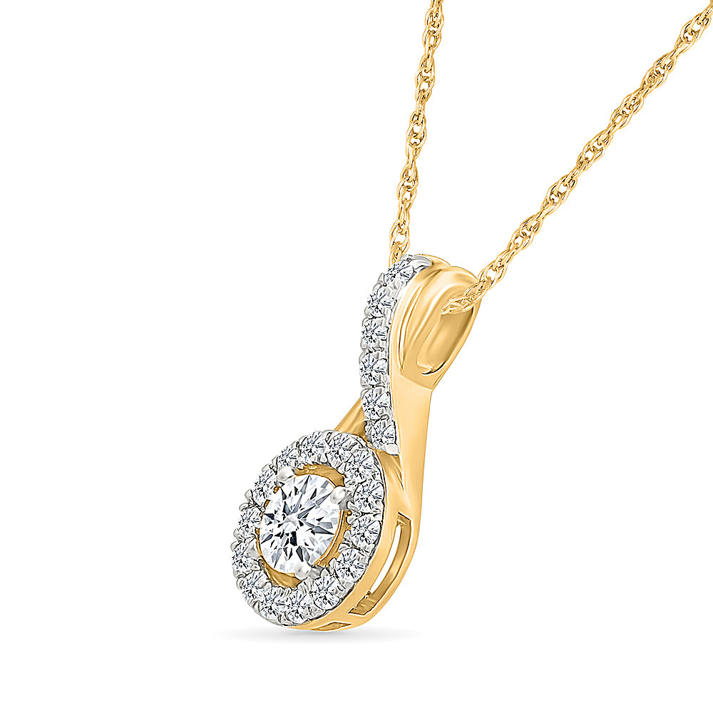 Labgrown Diamond Infinity Style Pendant