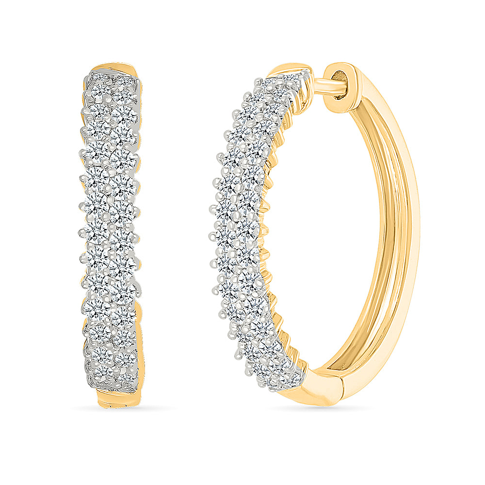 Adhira Diamond Hoops Earrings