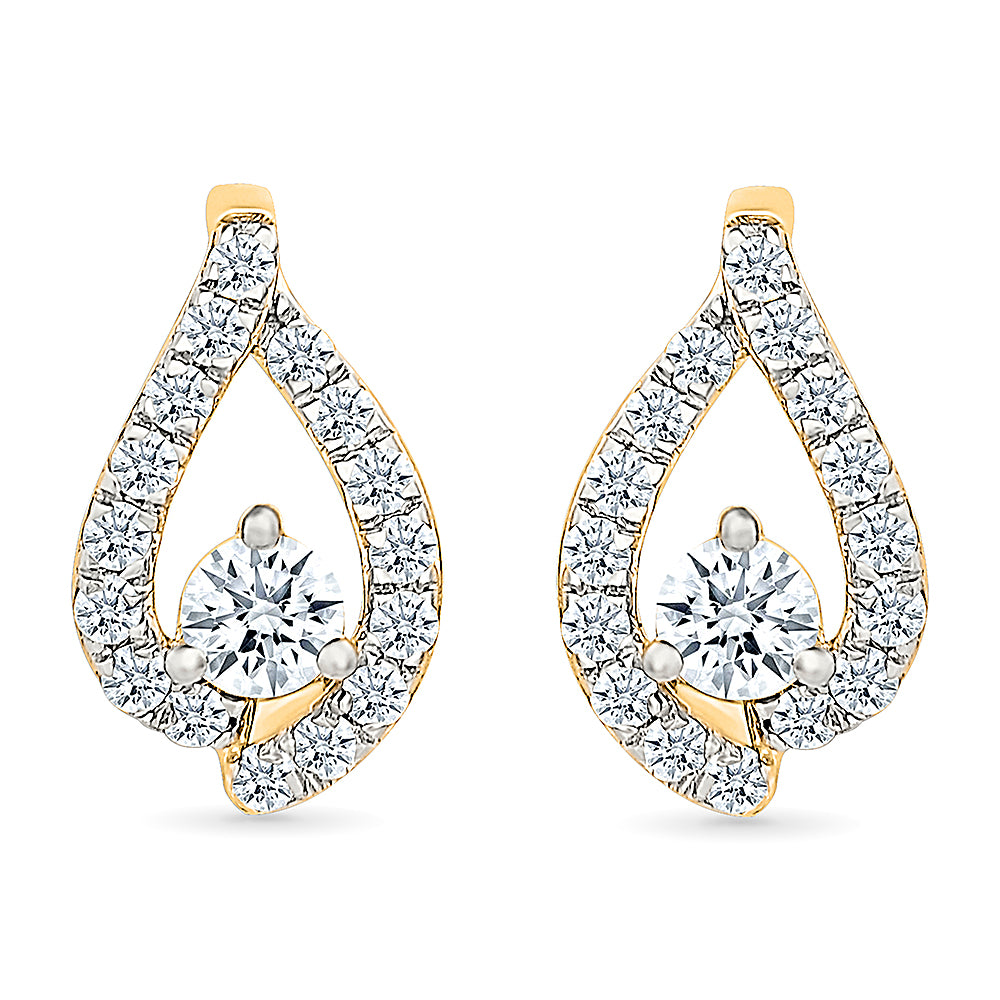 Evelyn Gold & Diamond Earrings