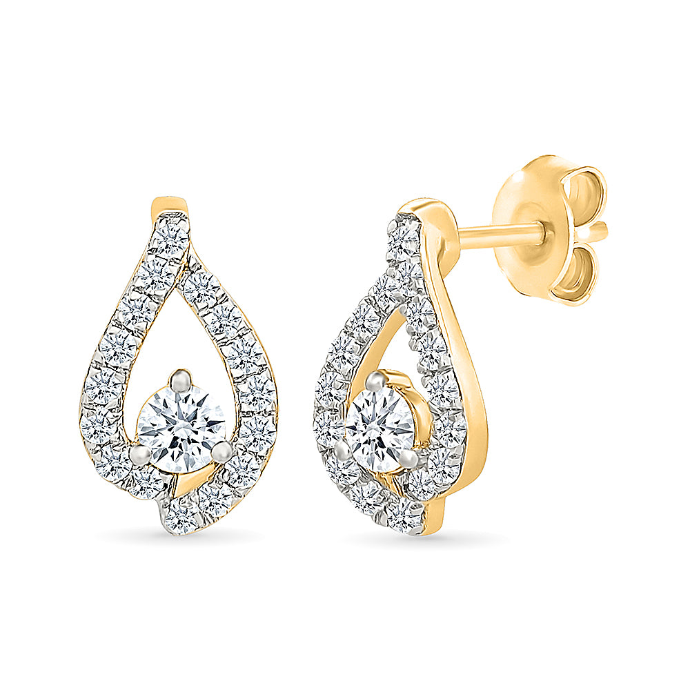 Evelyn Gold & Diamond Earrings