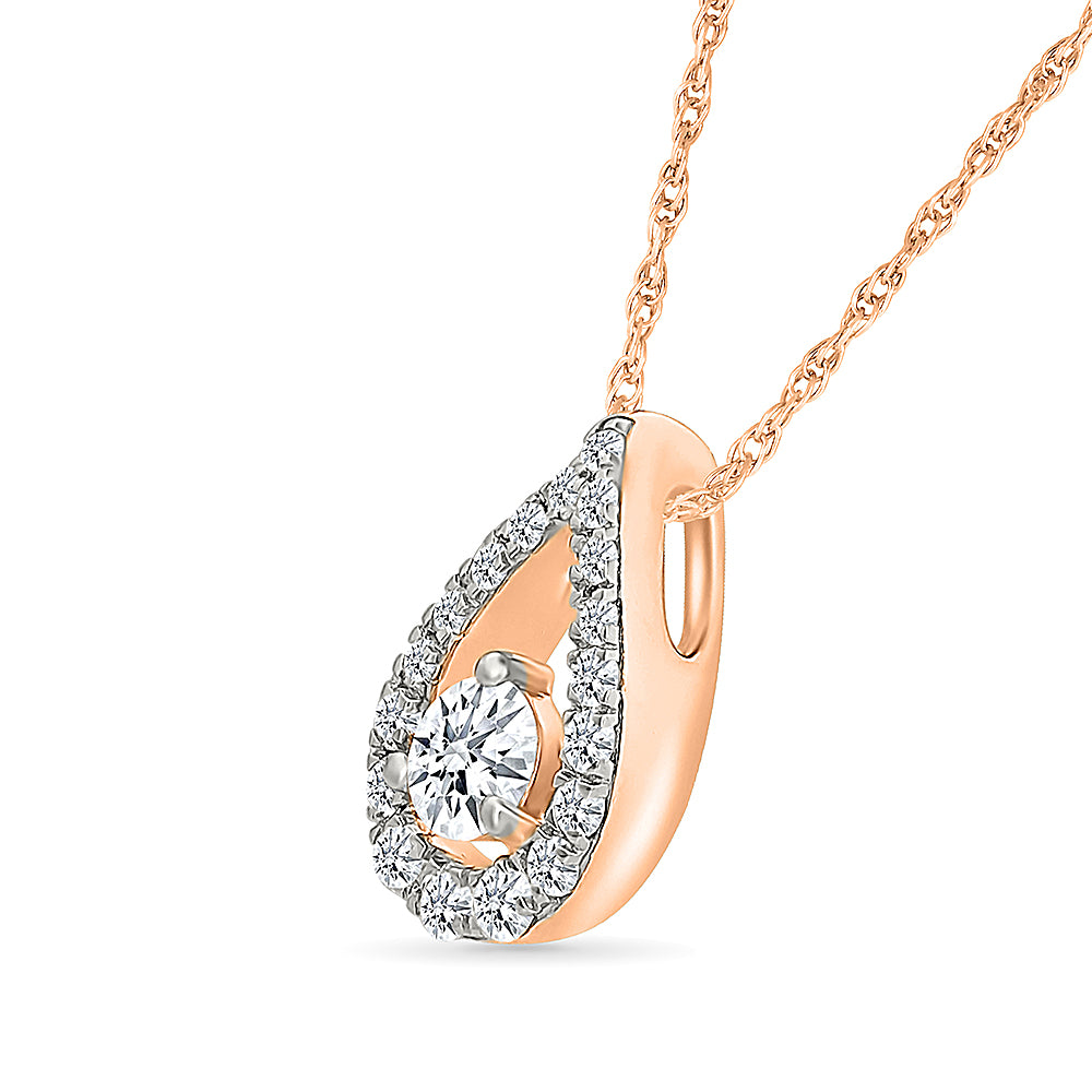 Oval Diamond Pendant