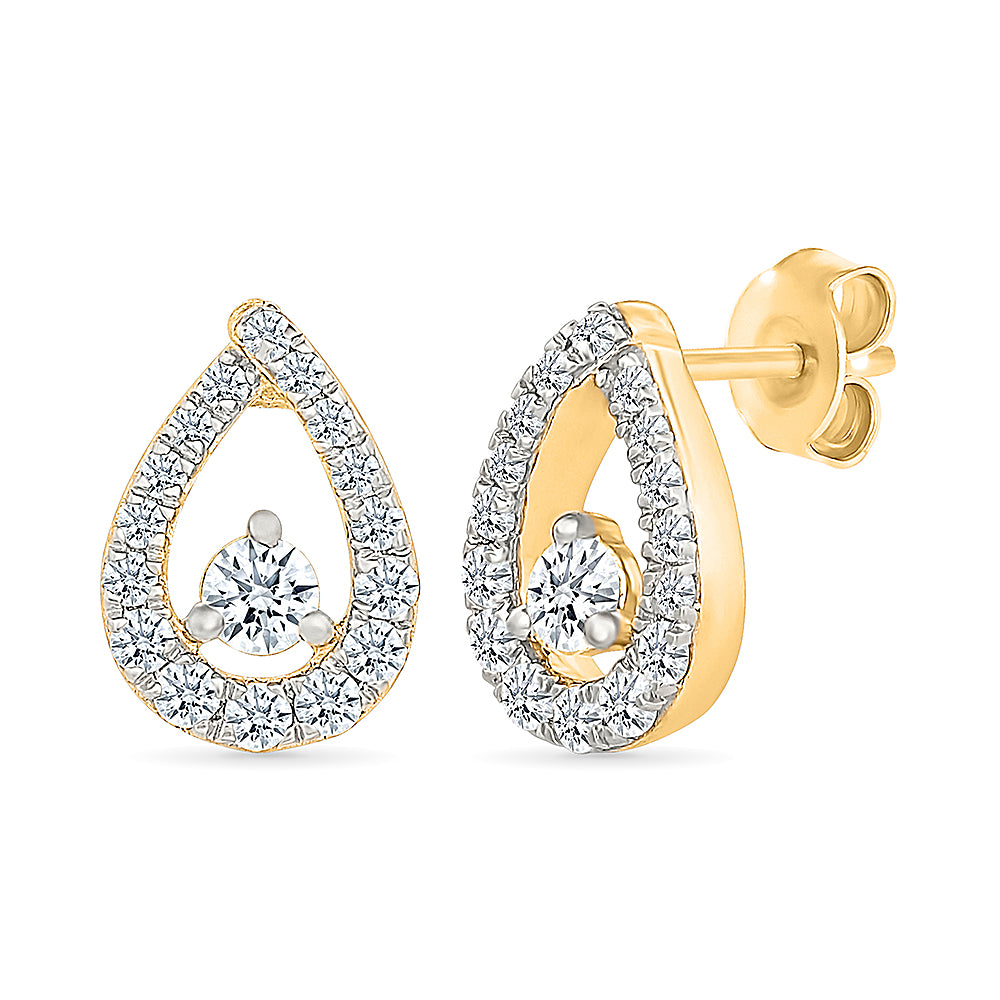 Victoria Gold & Diamond Earrings