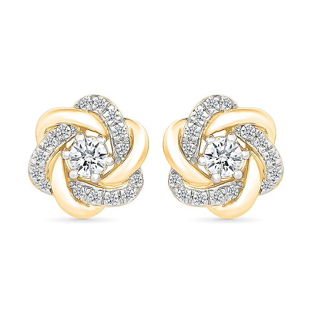 Spiner Gold & Diamond  Earrings