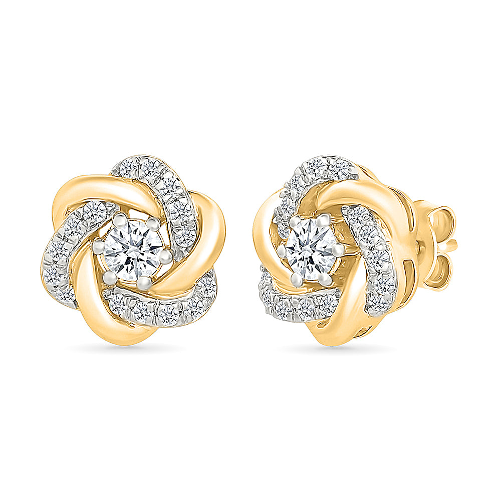 Spiner Gold & Diamond  Earrings