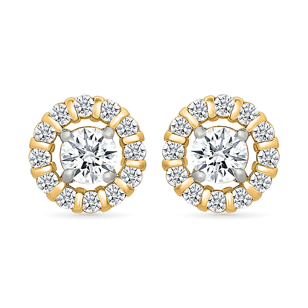 Essence Gold & Diamond Earrings