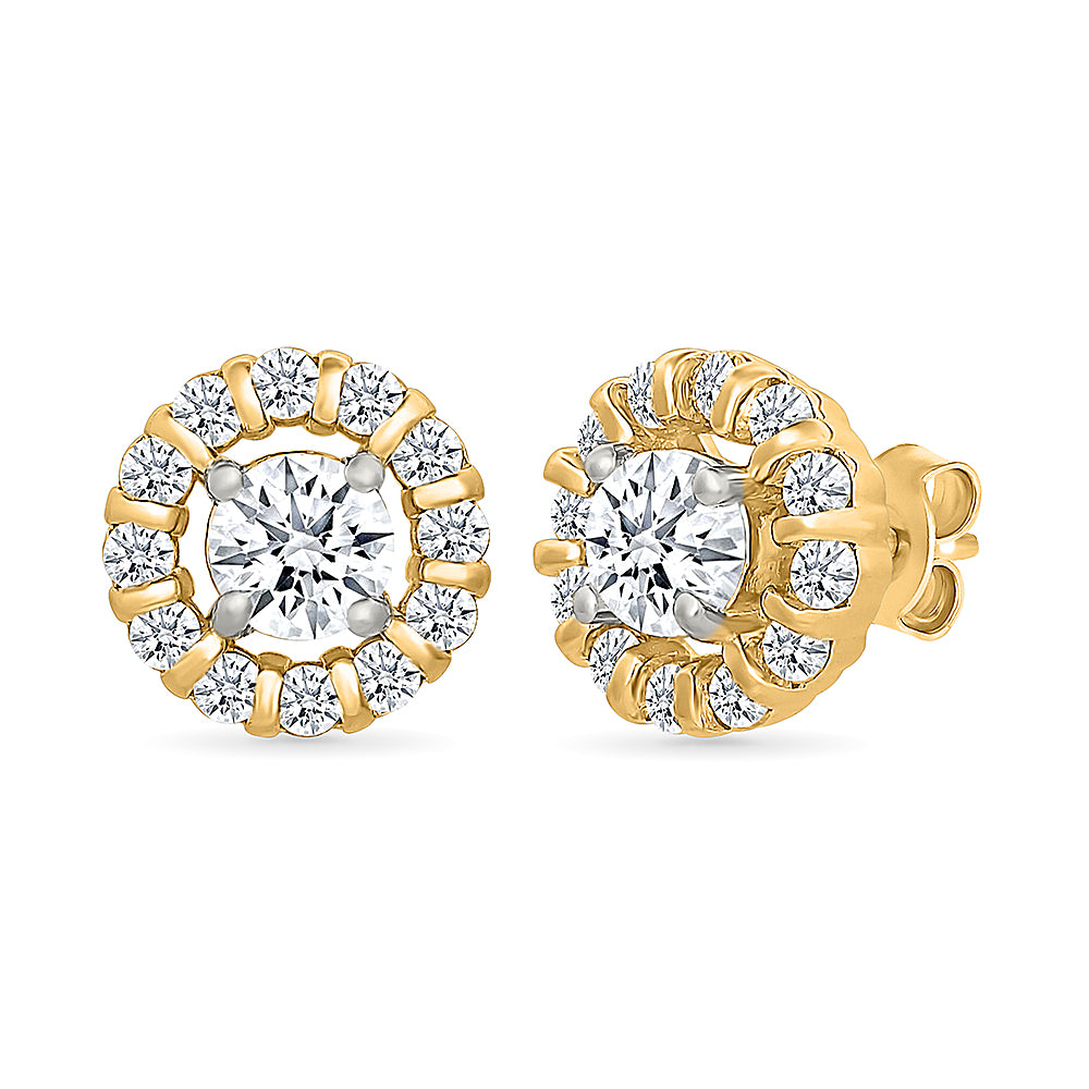 Essence Gold & Diamond Earrings