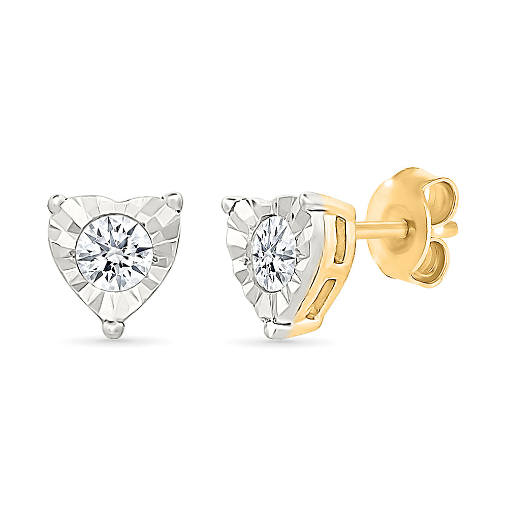 Dusk Gold & Diamond Earrings