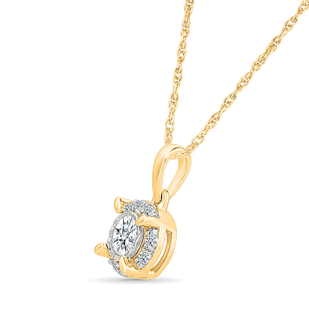 Circle of Bloom Diamond Pendant