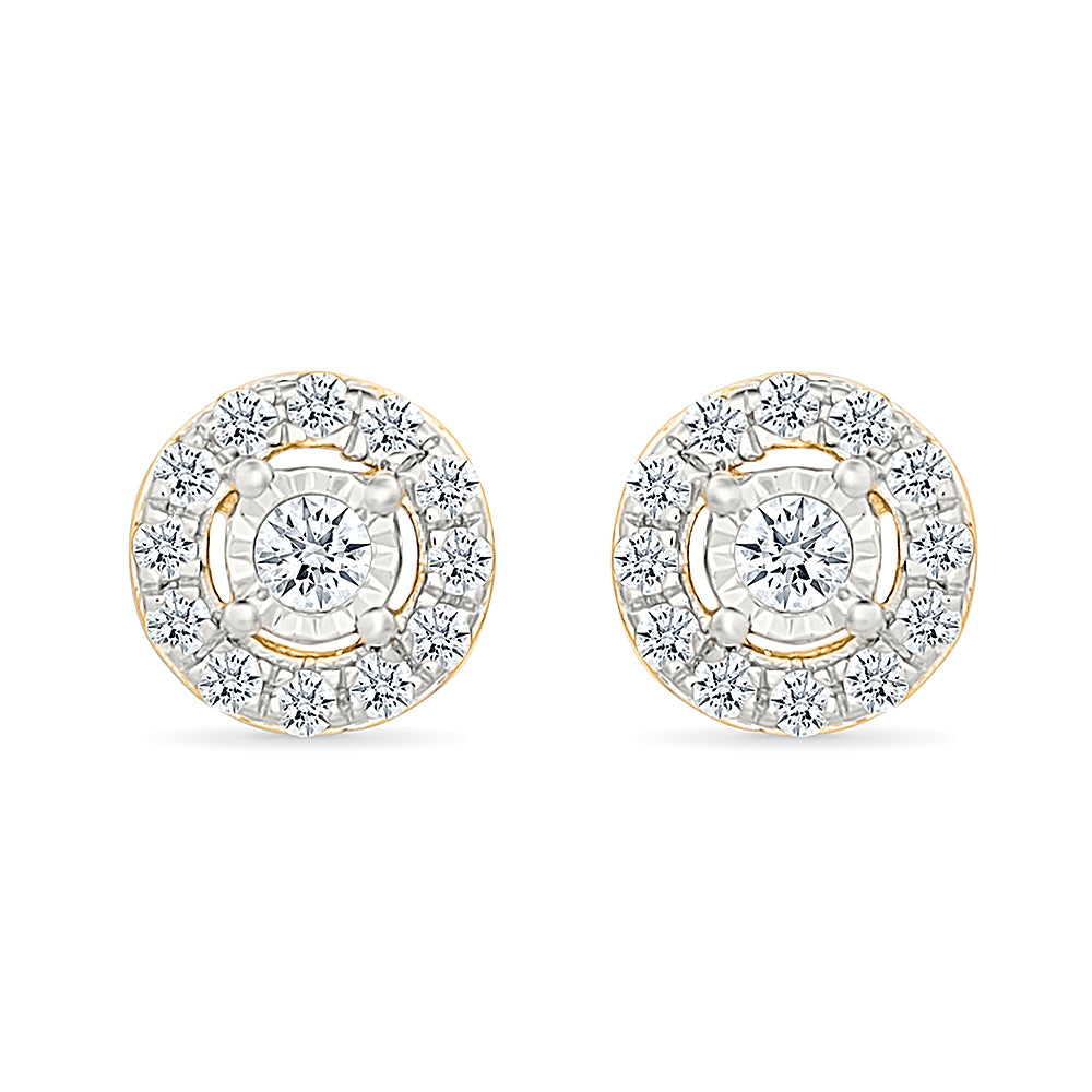 Verdant Gold & Diamond Earrings