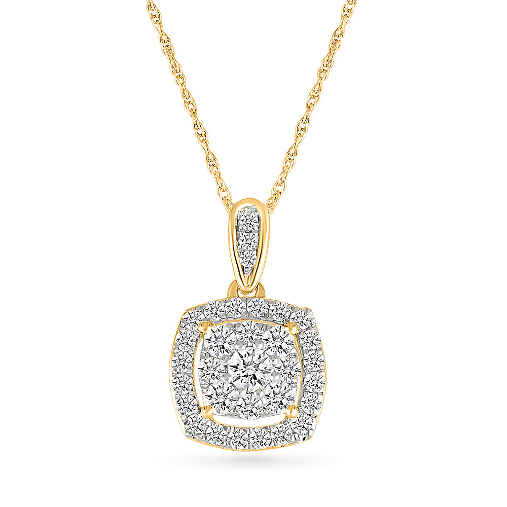 Diamond Square Twinkling Pendant