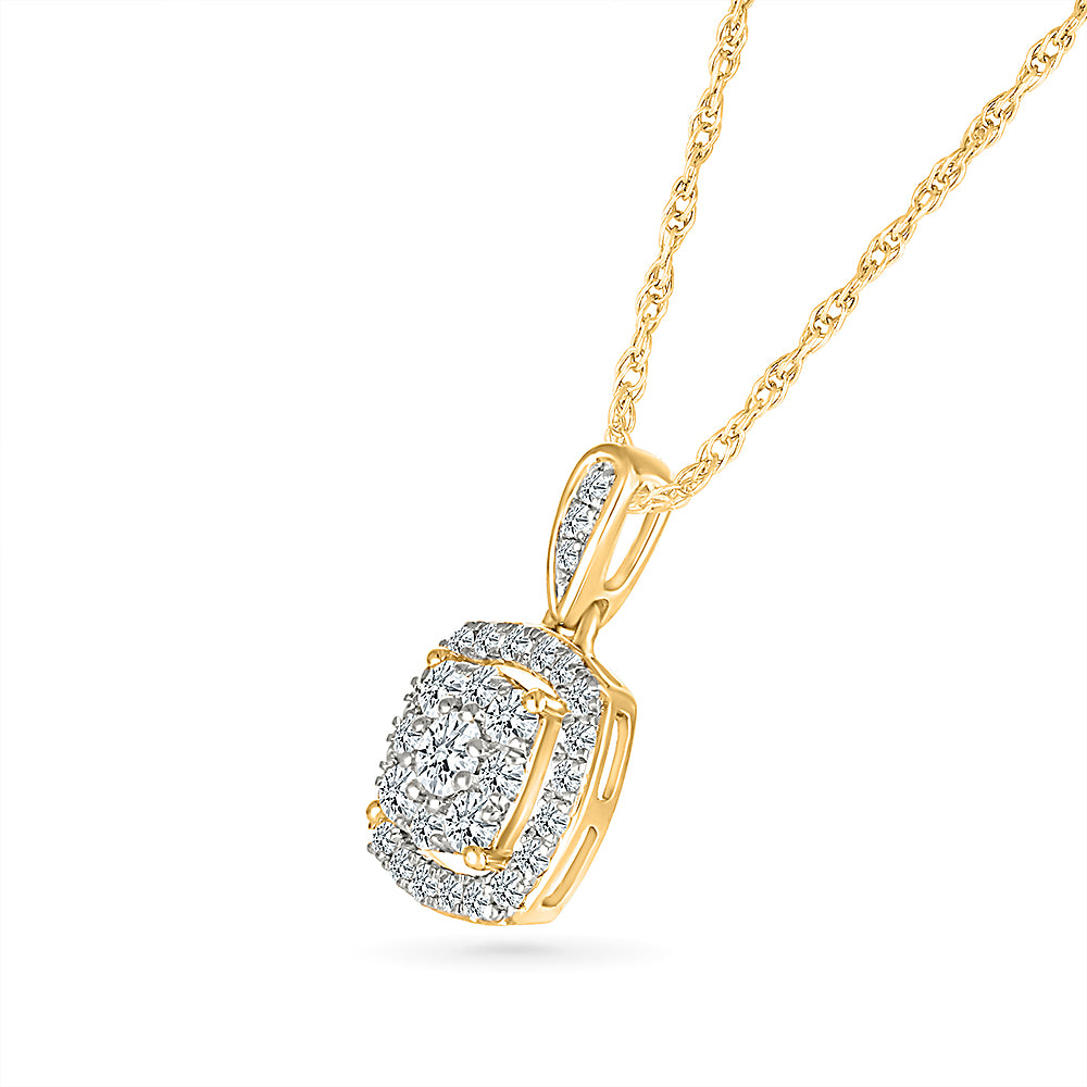 Diamond Square Twinkling Pendant