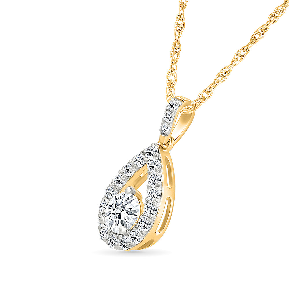 Dazzling Pear-Shaped Diamond Pendant