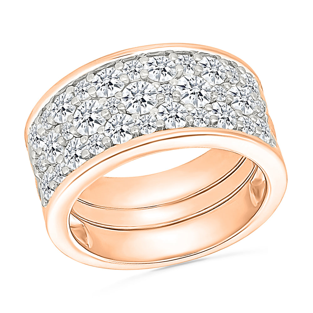 The Salina Stackable Gold & Diamond Ring