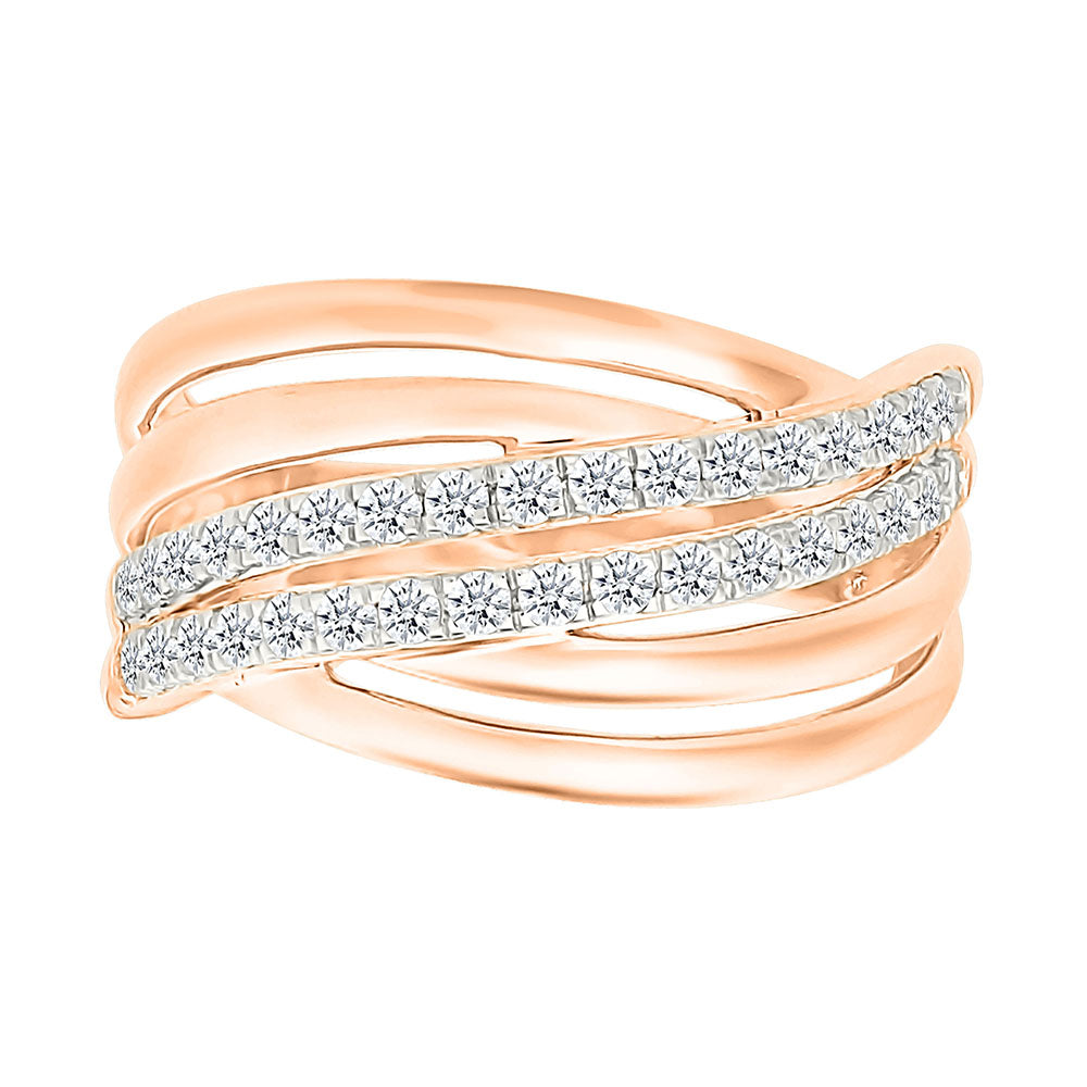 Spiral Diamond Ring