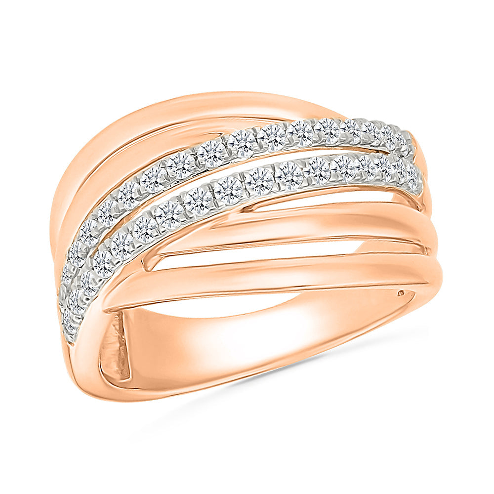 Spiral Diamond Ring