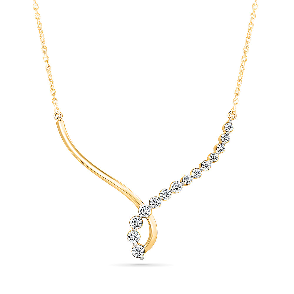 Elegance Gold & Diamond Necklace